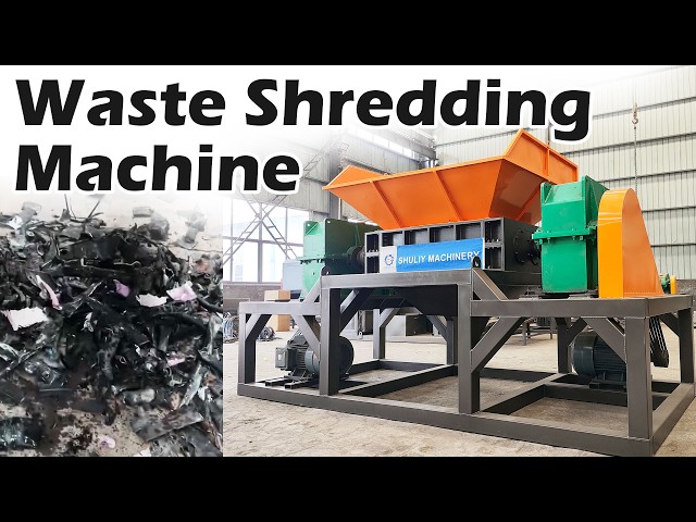 Waste Shredding Machine in Action | Efficient Waste Size Reduction #Wasteshreddingmachine