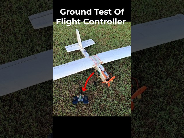 Test With Auto Pilot On The Ground With Rc Plane #shorts #drone #rc #arduino #viral