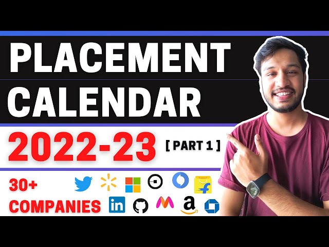 Placement Calendar 2022-23 | Off-Campus Hiring 2022 | Which company hires when? | Kushal Vijay