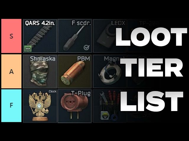 Loot Tier List - Escape From Tarkov Loot Guide
