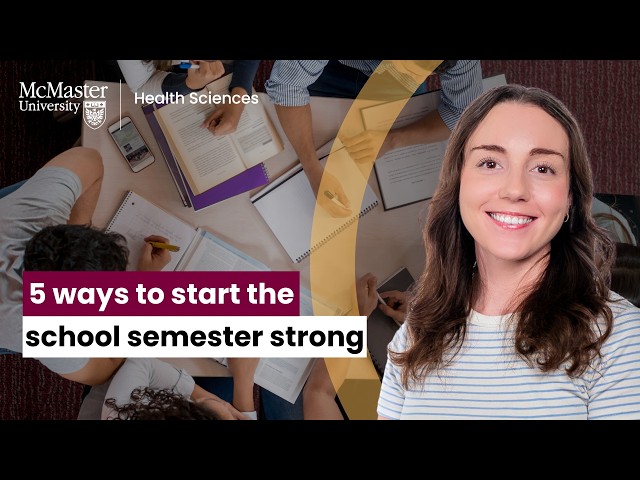 Here are 5 ways to start the school semester strong