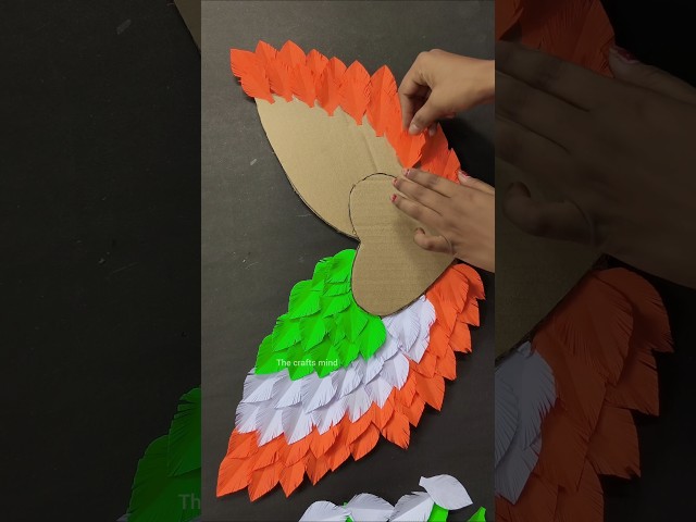 Amazing DIY heart hanging for independence day 🇮🇳❤️ #diy #independenceday #crafts