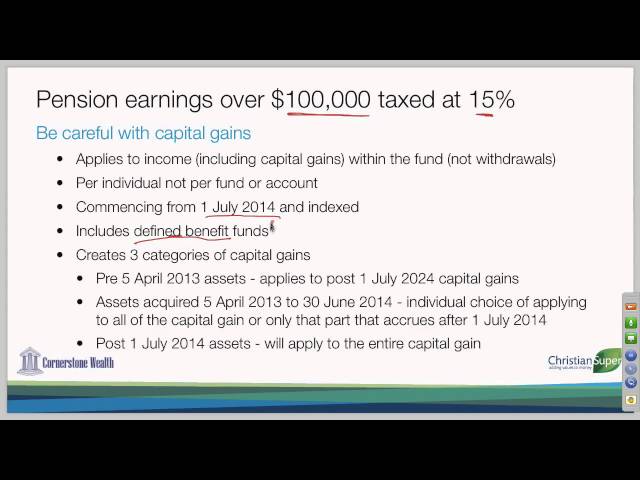 05 Pension earnings over $100,000 taxed at 15%