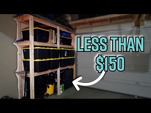I Built a Full Garage Storage System for $150 - 2x4s and OSB (Anyone Can Do This)