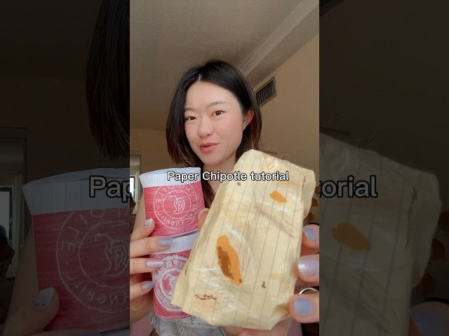 Paper chipotle tutorial #diy #papercraft #crafts