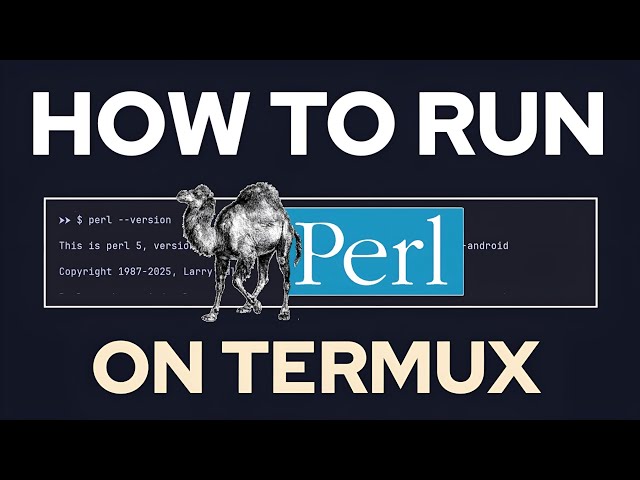 How i managed to install and run perl on my Android phone.