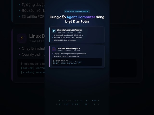 OpenMuse: Personal AI Agent Có Trình Duyệt Và Terminal Riêng #shorts  #ai