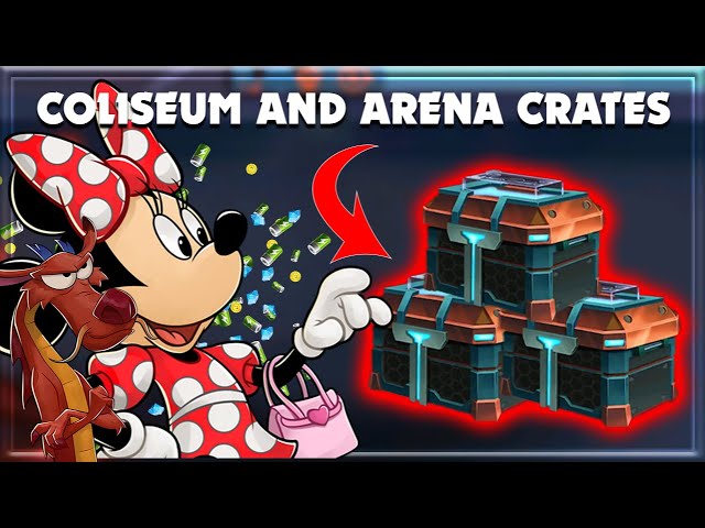 ARENA & COLISEUM SEASON CRATE OPENING + TRON! | Disney Heroes Battle Mode #07