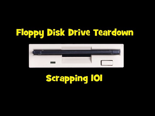 Floppy Disk Drive Teardown - Scrapping 101