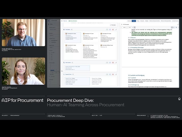 Chad & Agathe | How Palantir Powers AI Automation Across Procurement