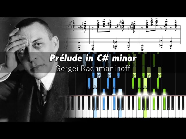 Rachmaninoff - Prelude in C Sharp Minor (Op. 3 No. 2) - Piano Tutorial with Sheet Music