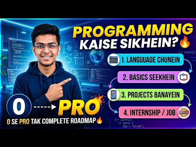 Programming Kaise Sikhein? 0 Se Pro Tak Complete Roadmap 🔥