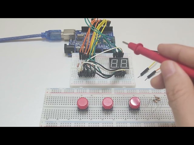 How to Control 2-Digit 7-Segment LED | START - STOP - RESET Counter 00–99