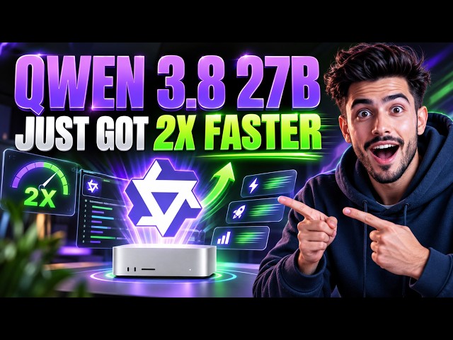 Qwen 3.8 27B Just Got 2x Faster (Splash Engine)