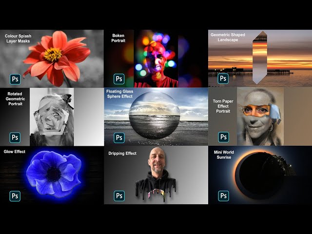Photoshop Tutorials - 9 Creative Projects for Beginners to Intermediates. Free Course 2
