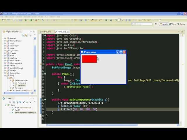 Java swing GUI tutorial #2: JPanel