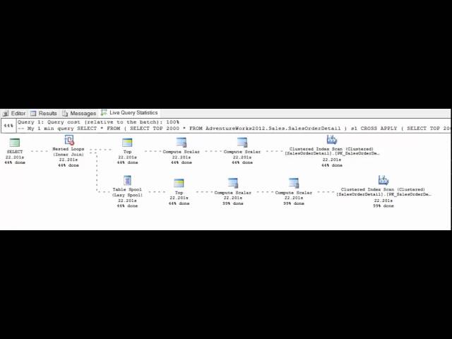SQL Server Management Studio 2016 Live Query Stats