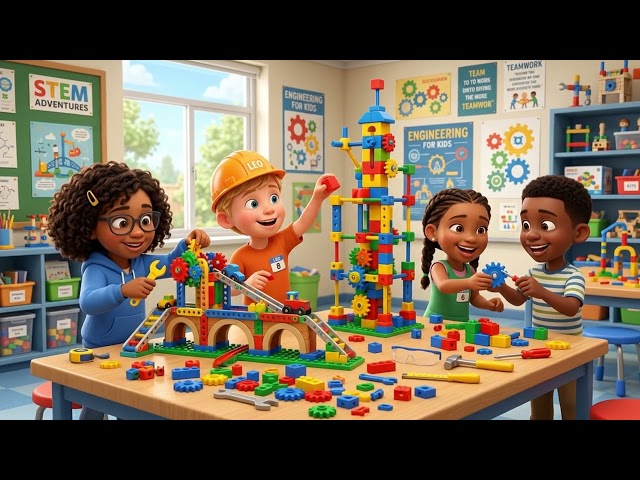 STEM Learning Fun Song for Kids  Science, Technology, Engineering & Math Adventure  Educational Musi