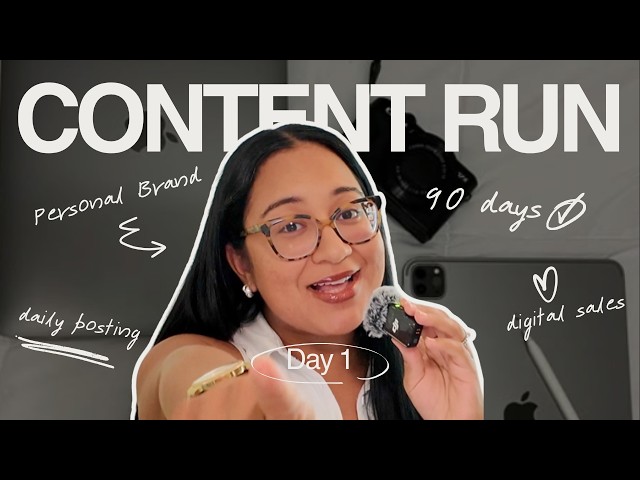 It's Time For Your 90-Day Content Run | Day 1