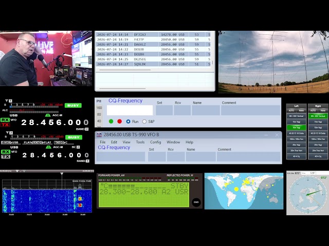 Testing the station before IOTA Contest