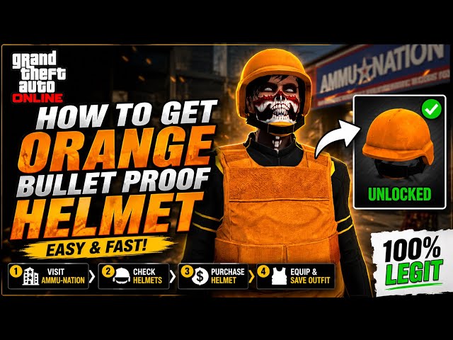 *UPDATED* How To Get Orange BulletProof Helmet In GTA 5 Online!