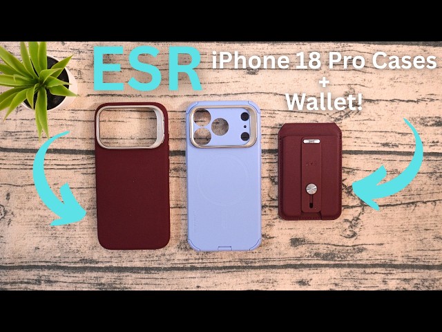 ESR iPhone 18 Pro Cases and Wallet REVIEW! // ESR Cyber Tough + ESR Atelier REVIEW!