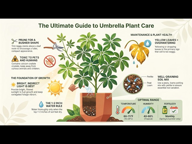 💚 How to Care for an Umbrella Plant (Schefflera) | Complete Guide