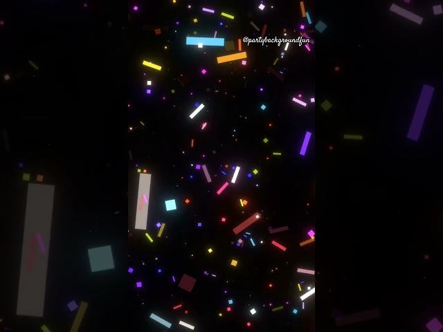 Check the video at @partybackgroundfun #confetti#background#screensaver #synthwave