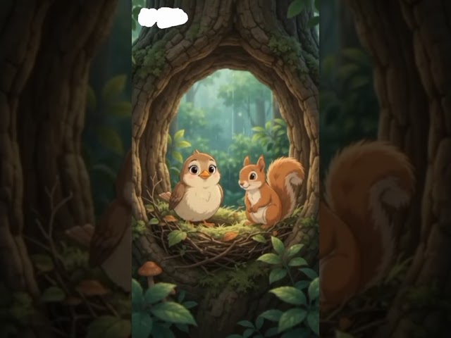چڑیا کی دوستوں نے مدد کی #moralstory #kidsstory #kidsstory