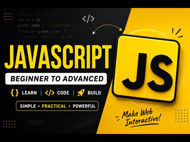 JS Tutorial for Beginners | Learn JavaScript Step by Step