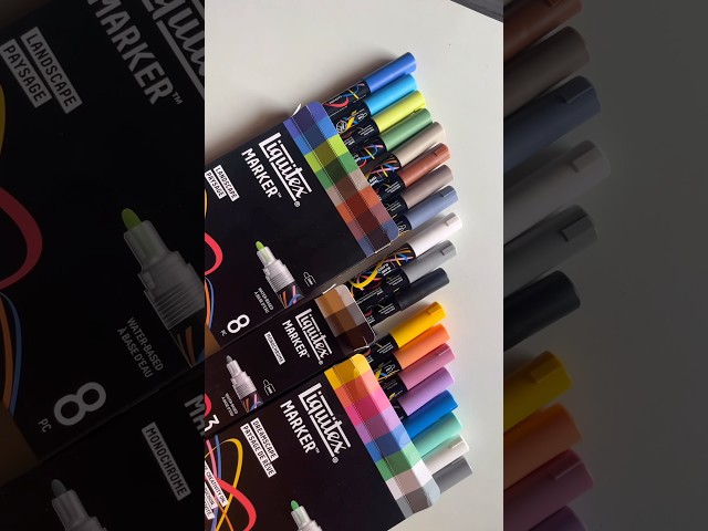 Wow 😲 Beautiful Acrylic markers Unboxing  ❤️❤️ #art #drawing #shorts #unboxing