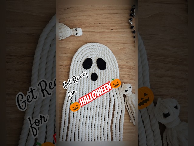 Easy & Spooky👻 #halloween #spooky #macrame #macrametutorial #diy #diyprojects #macramediy #handmade
