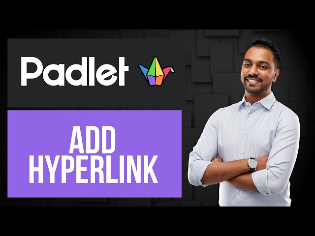 How to Create Hyperlink in Whiteboard on Padlet | Add External Link to Text