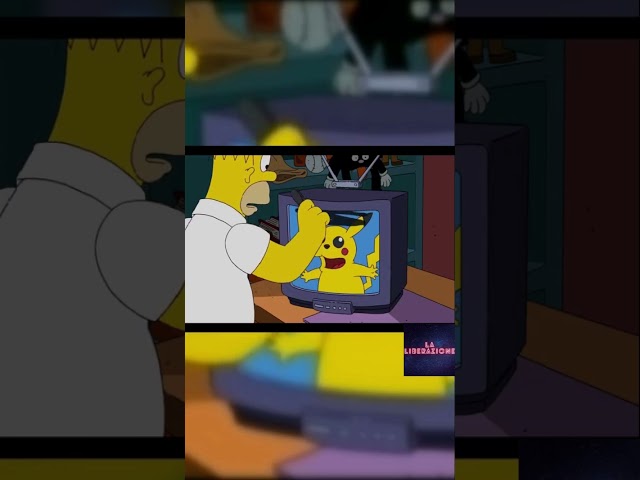 I Simpson - Bart Guarda i Pokemon in TV invece di studiare #simpsons #thesimpsons #shorts