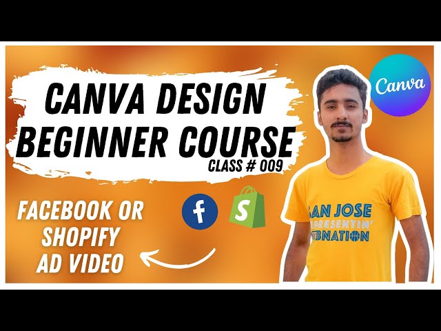 How to create Facebook or Shopify Ad video in Canva | Canva Beginner Course in Urdu 2022
