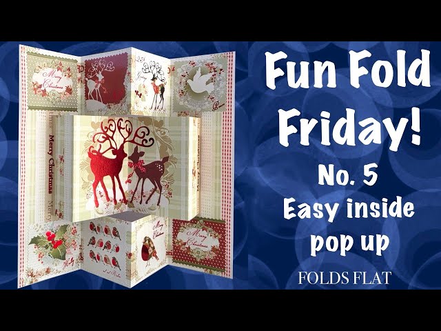 Fun Fold Friday No.5  EASY inside pop up card. How to make a card #diy #craft #cardmaking