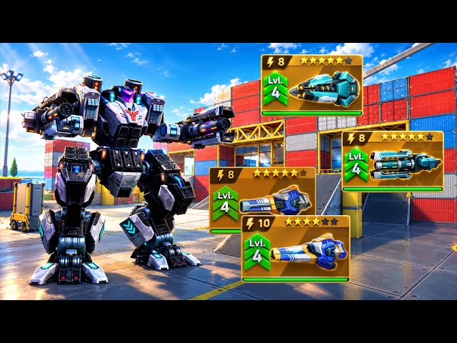Citadel With Revoker 8, Overdriver 8, Quasher 8&10 - Mech Arena #revoker #overdriver #quasher 