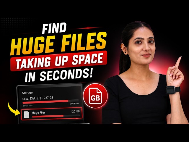 How to Find Every Huge File Taking Up Space on Your PC