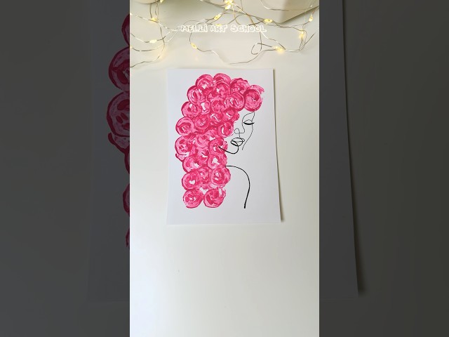 Simple Drawing Using Ordinary Items and Art Drawing App #shorts #creative