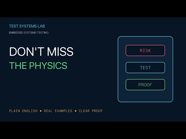 Build an Embedded Test Plan for a Real Device