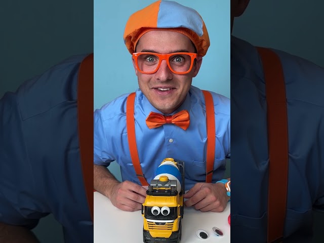 Let's give this Truck a silly face ! #blippi #shorts #toys #trucks