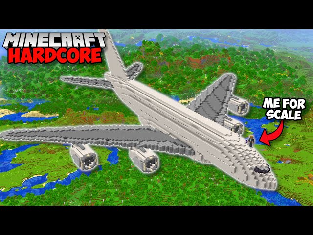 I Built A REAL AIRPLANE in Minecraft Hardcore (#103)