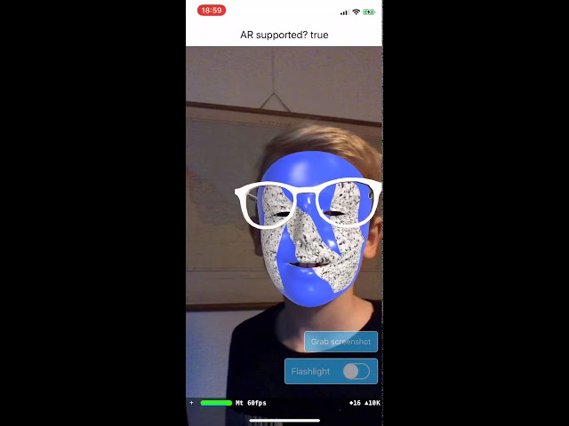 ARKit Face tracking in NativeScript