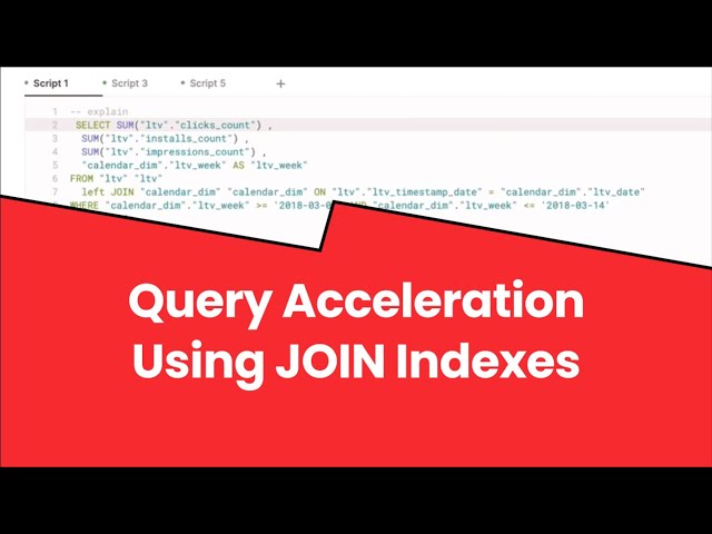 Query Acceleration Using JOIN Indexes