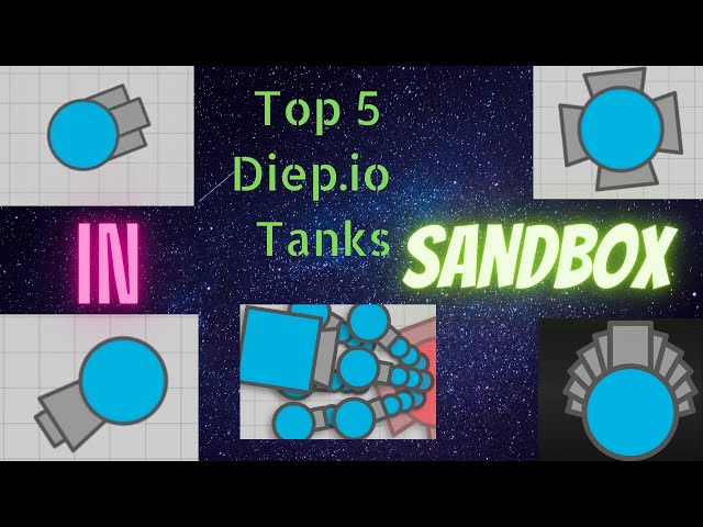 Top 5 tanks in Diep.io Sandbox || ft. 874