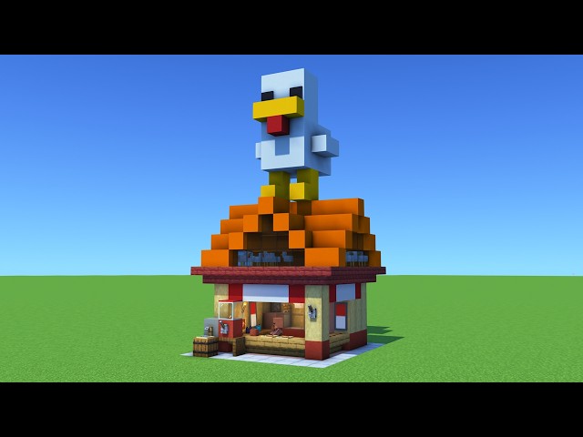 How To Build Steve's Lava Chicken Stand "A Minecraft Movie"
