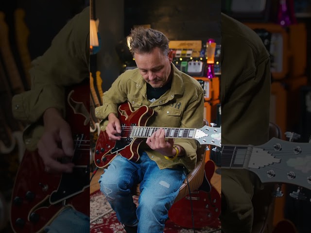 ⚔️ Epiphone 335 vs D'Angelico Premier DC! #shorts #guitars #thisorthat