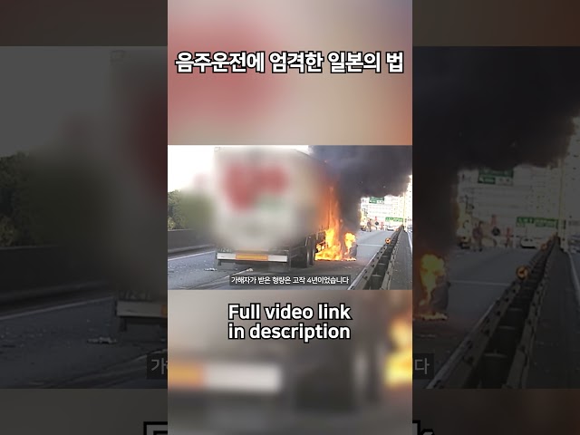 음주운전에 엄격한 일본의 법