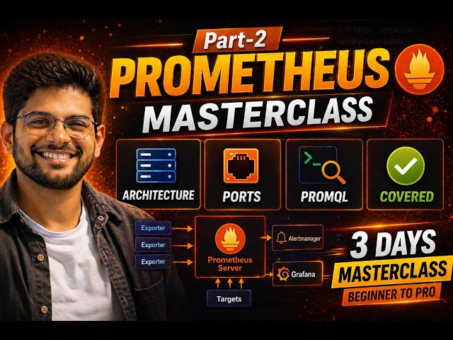 Prometheus Part-2 🚀 | Architecture, Ports & PROMQL Explained | Beginner to Pro