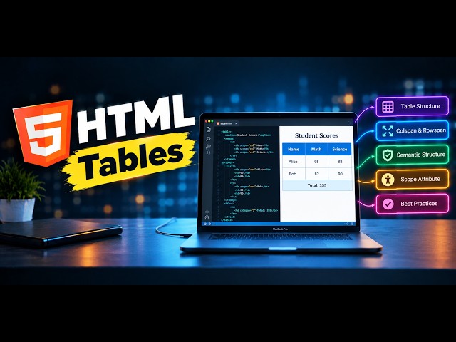 HTML Tables | Build Accessible Data Tables the Right Way #html #coding #webdevelopment